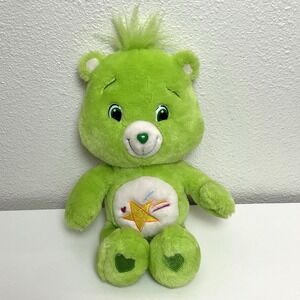 2007 Oopsy Bear 15" Care Bears Plush Green Shooting Star Play Along‎ TCFC